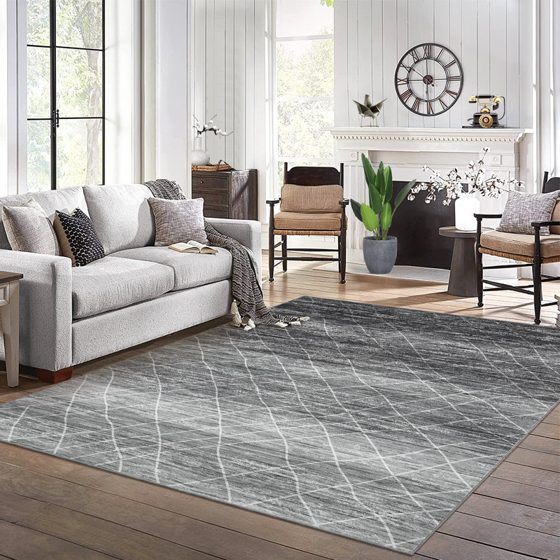 Tapis de couloir floral 2 x 6 tapis de couloir antidérapants, Noir, Tapis de couloir 2 pi x 6 pi