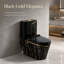 Toilette monobloc allongée silencieuse et anti-odeur 1,85 gallons par minute Gpf (siège inclus)