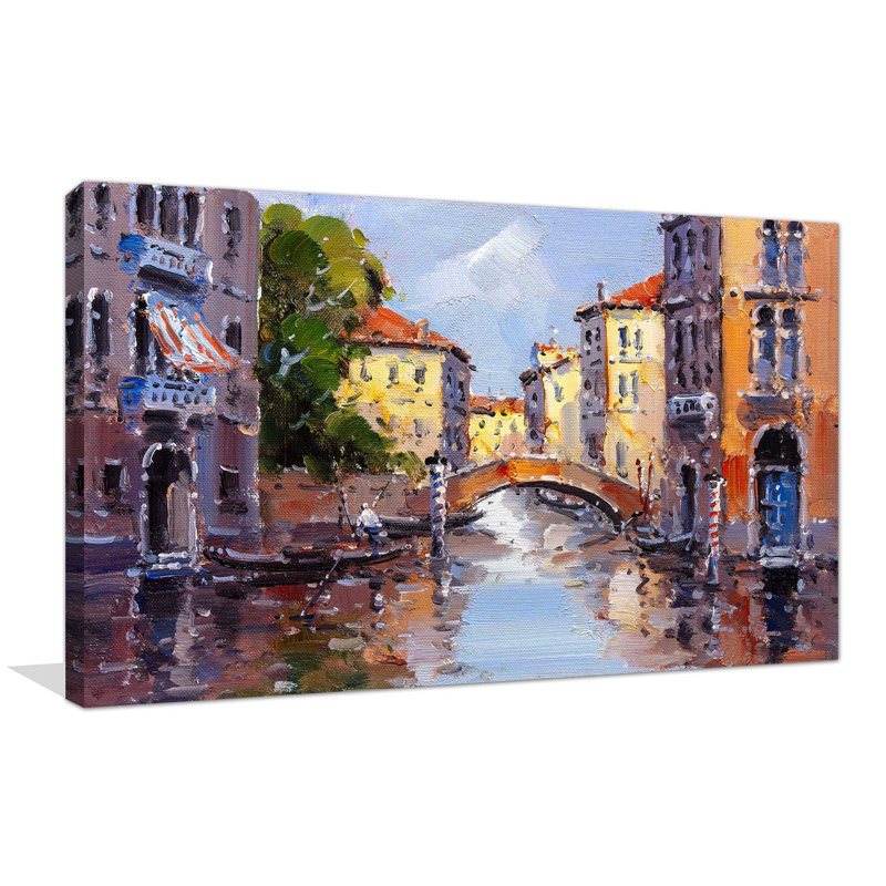 « color canal », reproduction sur toile, H 24 po x l 40 po x P 1,5 po