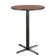 30" L Round Solid Wood Breakroom Table and Chair Set