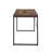 Bob Weathered Oak & Black Finish Writing Desk/Dressing Table/Game Table/Small Dining Table W/ Metal Legs