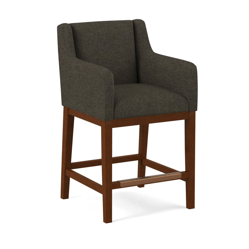 Upholstered Stool, 61558-61, English Saddle