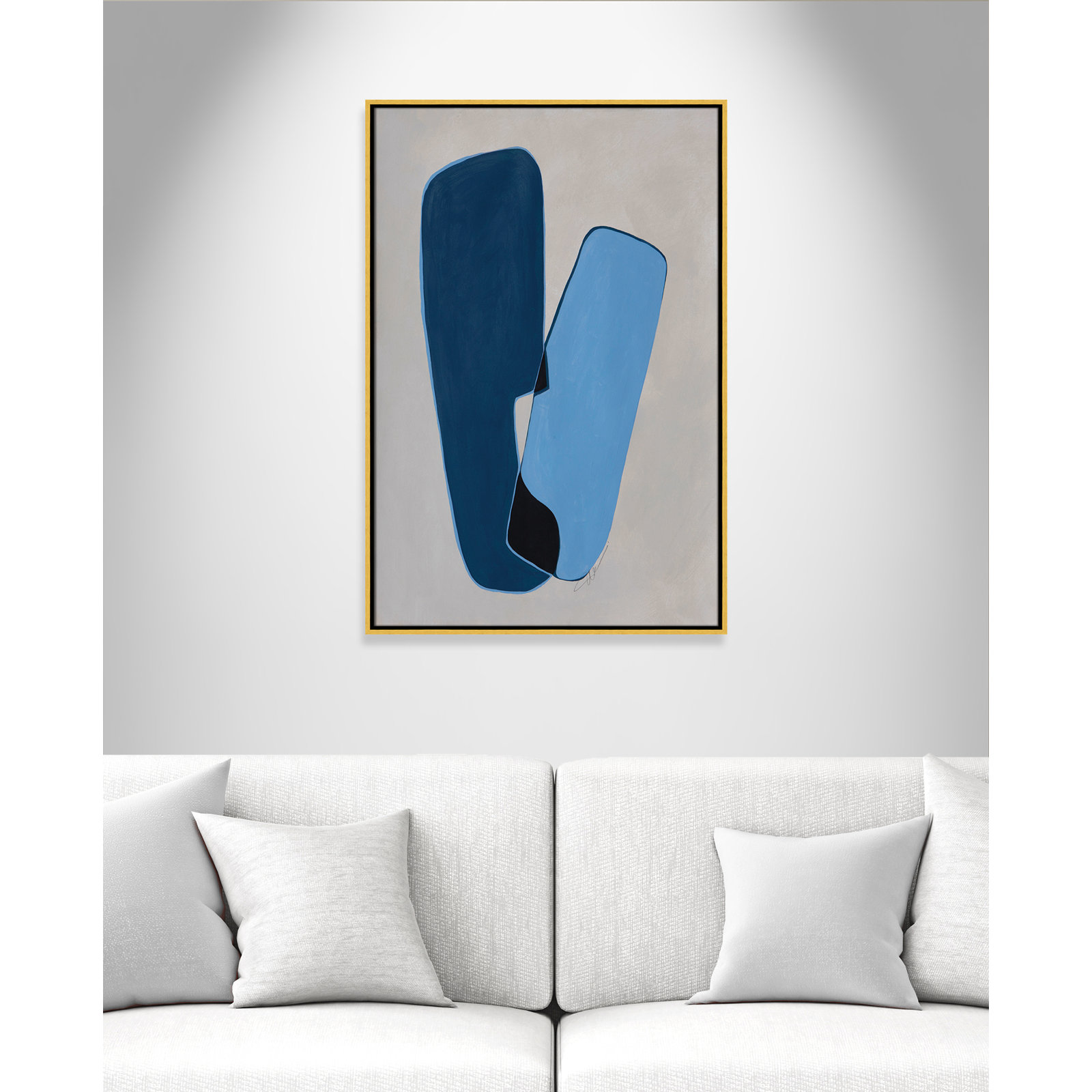 In Unity Collection "In Unity II" Print, 37.5" H x 25.5" W x 2" D, Gold Framed