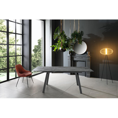 Daintin Extendable Metal Base Dining Table