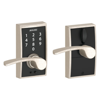 Schlage Touch Keyless Touchscreen Lever with Century Trim and Merano Lever