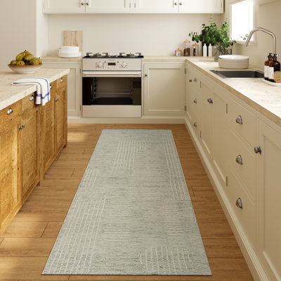 Tapis d'intérieur décontracté en laine naturelle fait à la main