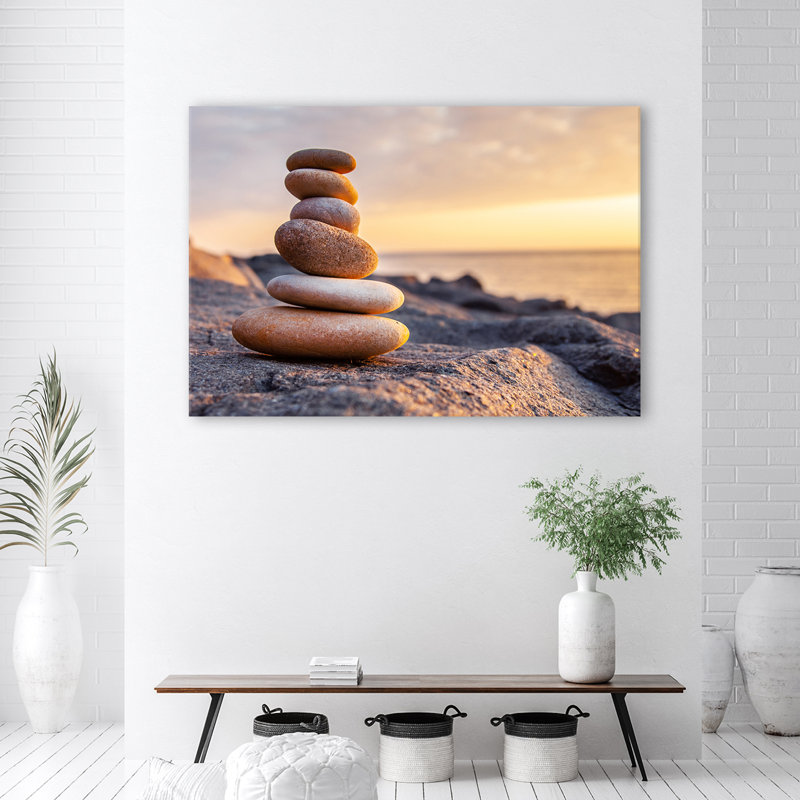 Zen Beach Sea - Wrapped Canvas Print