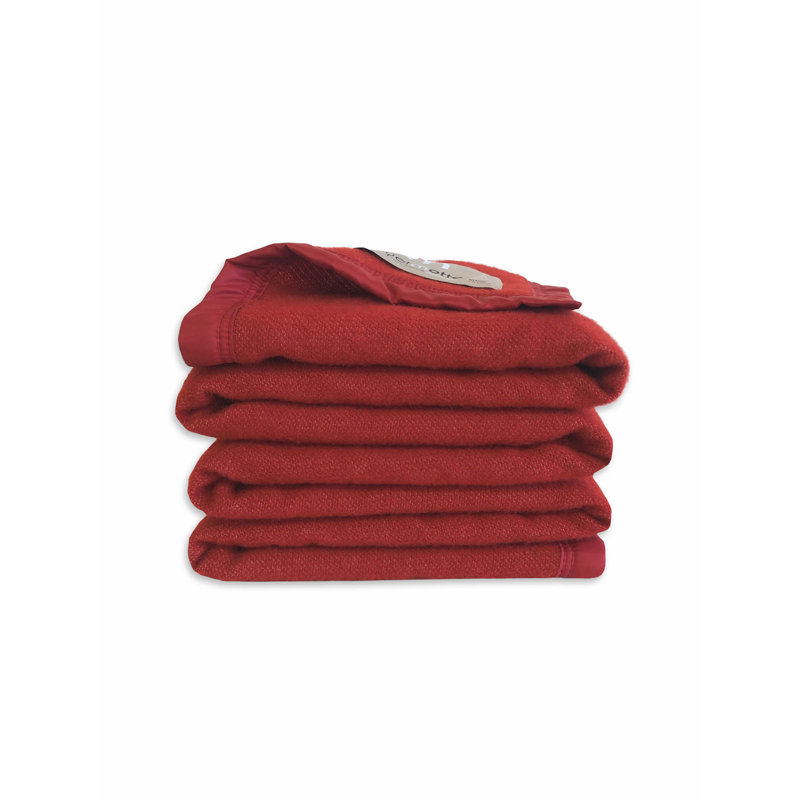 Couverture 100% laine vierge Lyon, Simple, Gris naturel
