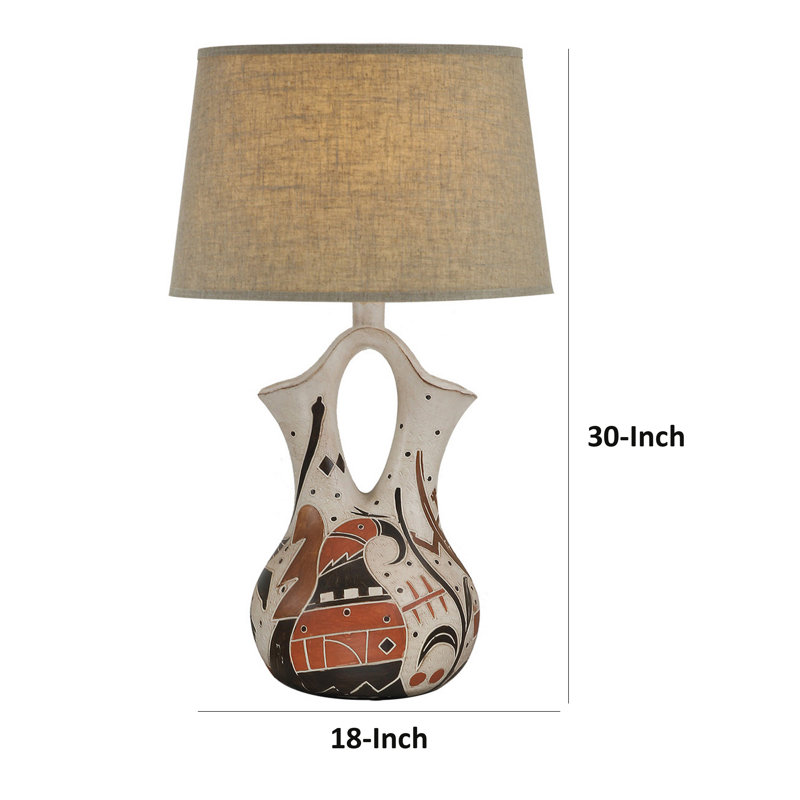 Lampe hydrocal Fulfer, Blanc, Yes