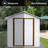 Outdoor Storage Sheds 6Ftx4ft Apex Roof White-121497888