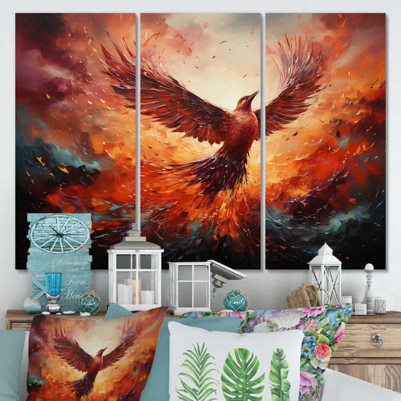 Art mural, "Résurgence renaissance renaissance I", H 28 po x l 36 po