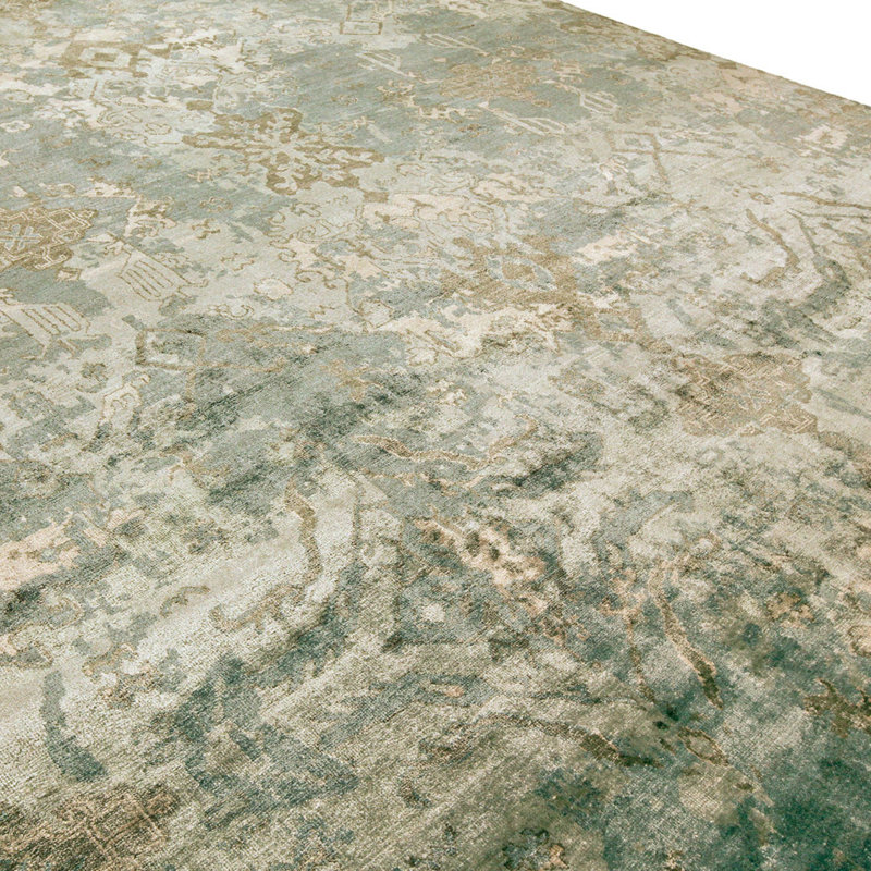 Hand Knotted Area Rug, Rectangle 3' x 5'