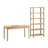 54W Writing Desk And 5 Shelf Bookcase Set For Home Office