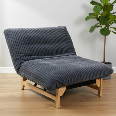 Fauteuil d'appoint surdimensionné pour adultes, siège encastré en forme de nuage avec structure de soutien, fauteuil de lecture profond et large pour la détente dans le salon - blanc