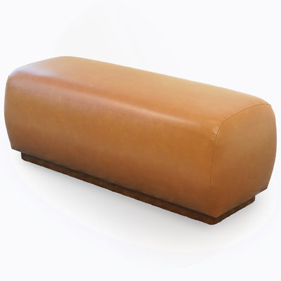 Vegan Tan Leather Bench