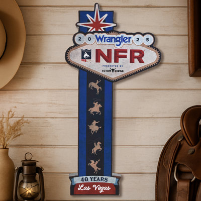 American Art Decor Wrangler NFR 2025 Western Metal Wall Art Sign