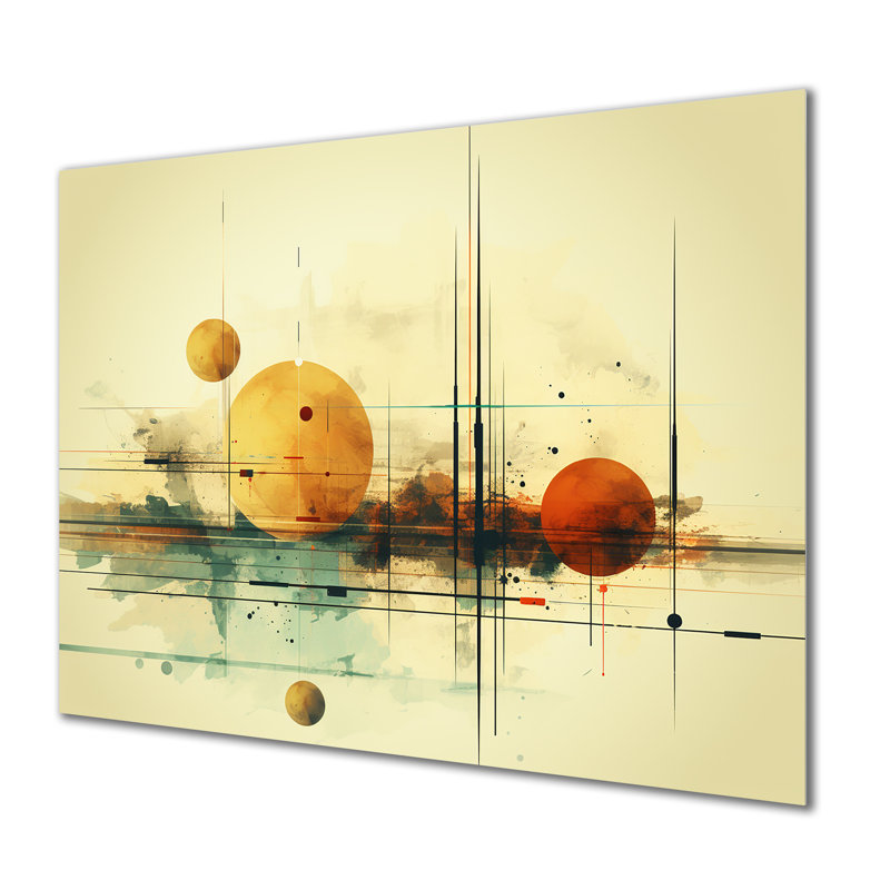 Transcendent Shapes Abstract Collages I - Abstract Collages Metal Wall Art MT131745, 12" H x 20" W x 1" D