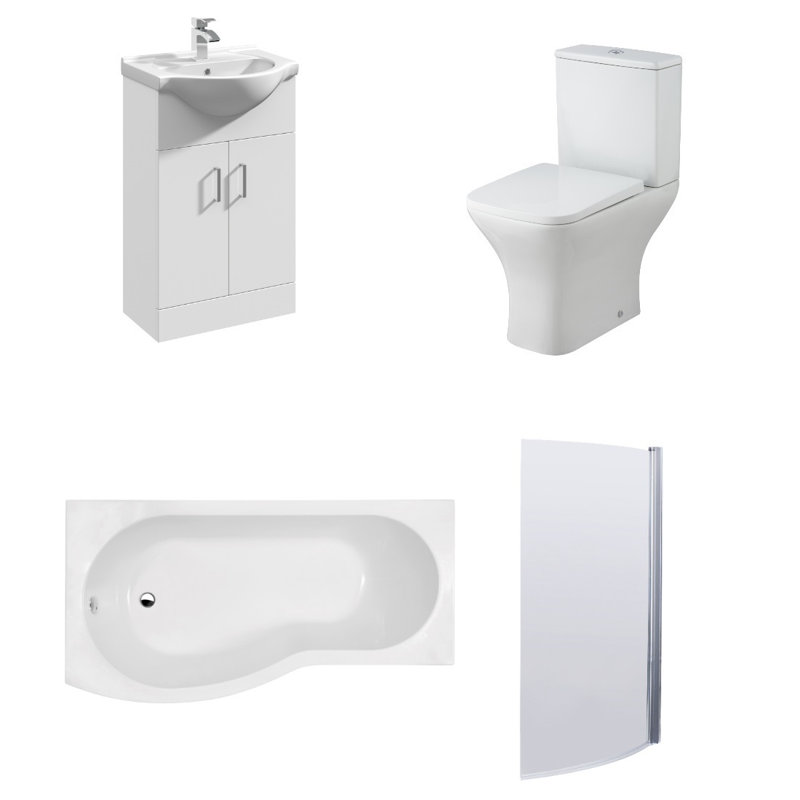 Ava Bathroom Suite, Left-Handed