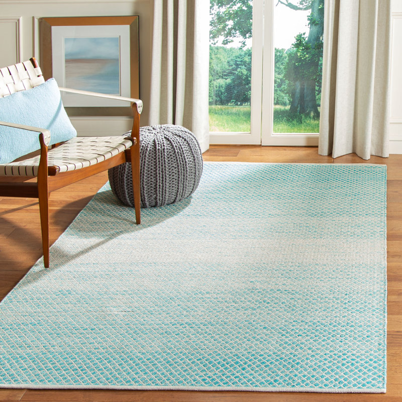 Tapis en coton tissé à la main Cayman, Rectangle 6 pi x 9 pi