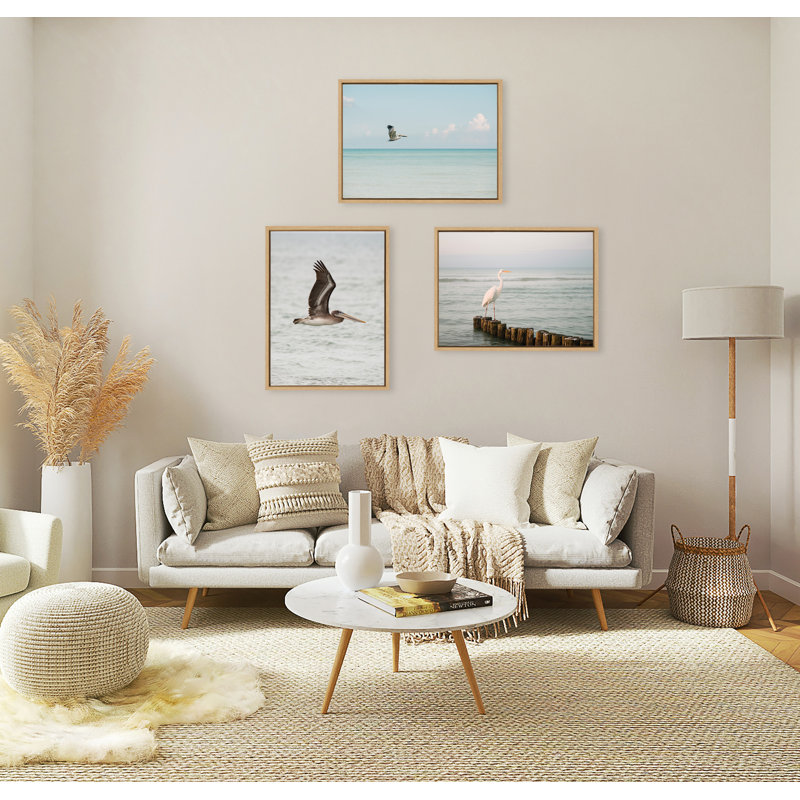 «Pelican No 1» par Crystal Lynn Collins, reproduction d'art sur toile encadrée