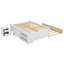  Structure de lit double Altona avec lit gigogne, 2 tiroirs, tablettes et table de chevet-1146151772