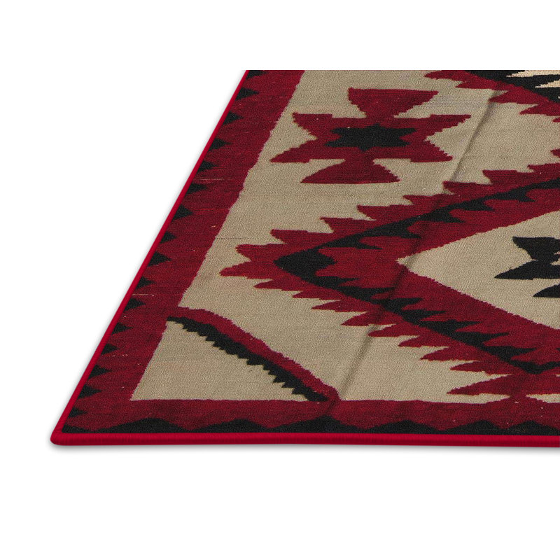 Tapis abstrait à motifs abstraits moderne 5006, Rectangle de 5 pi x 8 pi