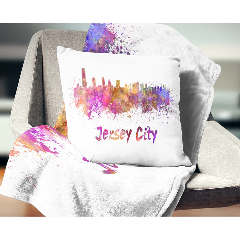 Coussin Cityscape, 16 po x 1 po, Carré