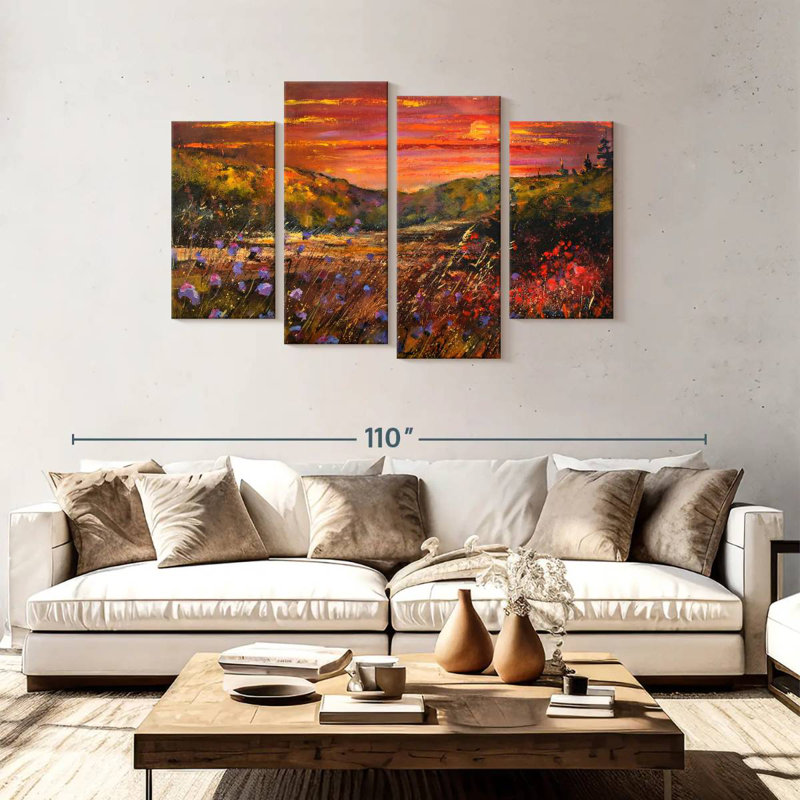 Alvord Sunset Meadow, H 48 po x l 75 po