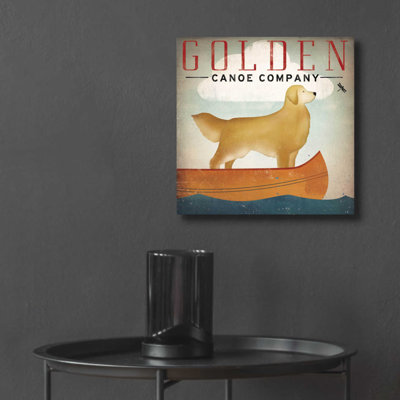 «Golden Dog Canoe Co Right Faceing» par Ryan Fowler