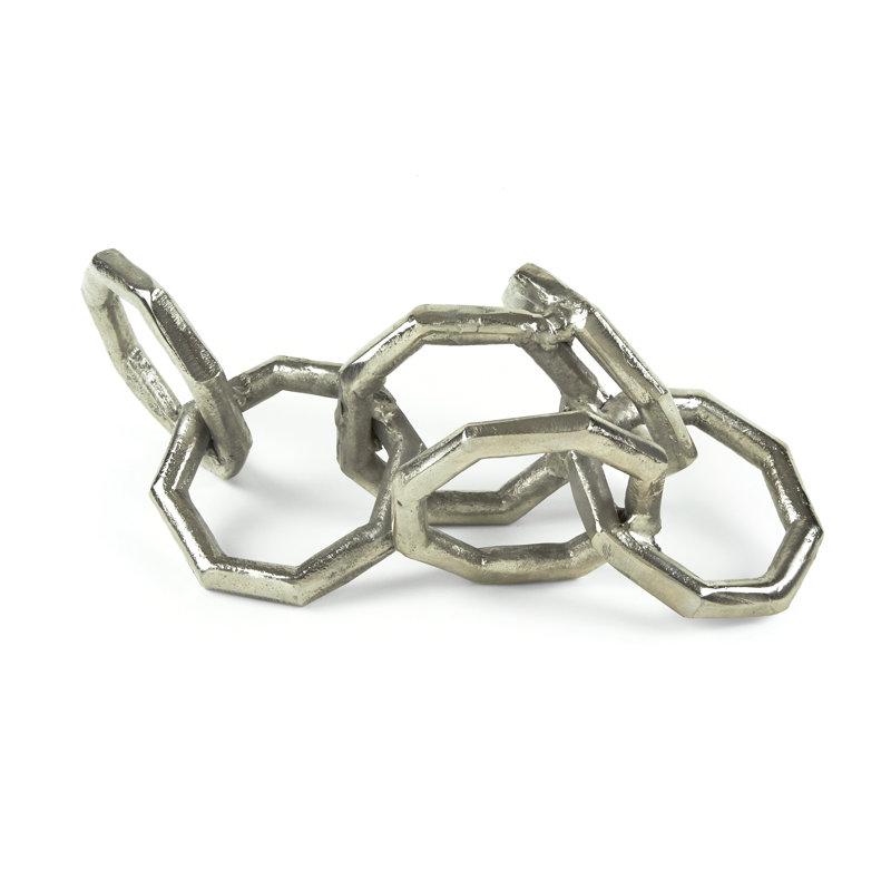 Decorative Chain Sculpture, Silver