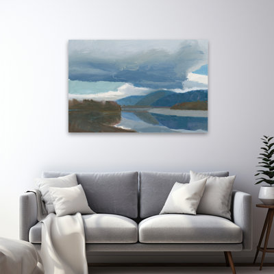 Blue And Brown A River View Art