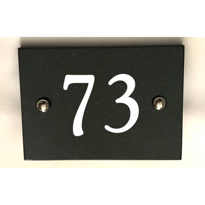 Brumby 10cm H Reflective Stone House Number