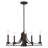 Dedham 5 - Light Steel Dimmable Chandelier-22375498