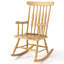 Chaise berçante en bois 2 pièces