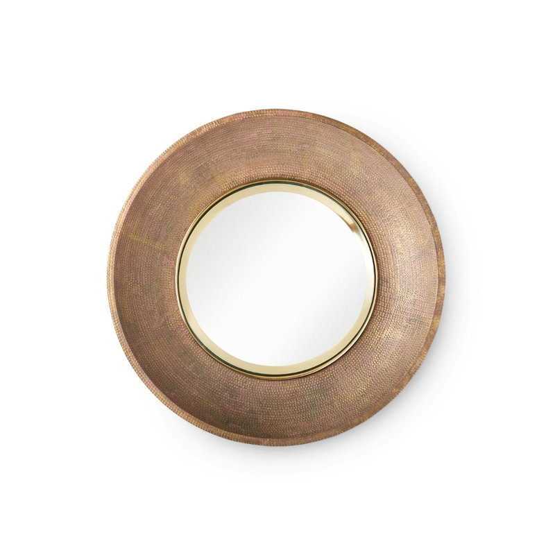 Stella Round Metal Wall Mirror