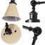 Bras articulé noir mat à 2 lumières Anabiya-1252894738
