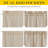  Door Curtain for French Door, Thick Linen Blended Light Filtering Solid Rod Pocket Window Cover for Glass Patio, 1 PC-1966818646-1966818656