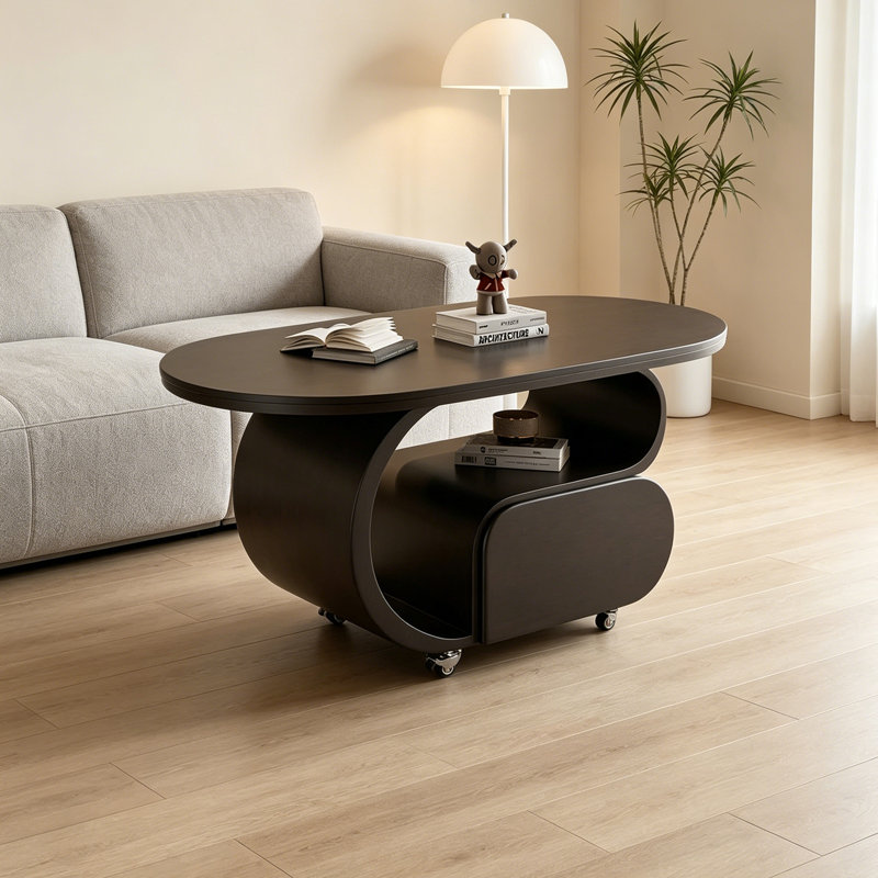 Table basse Nordic, H 19,68 po x L 31,49 po x l 15,74 po, Noir