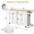 63" Movable Kitchen Island with Drop Leaf and Power Outlet, Rolling Kitchen Cart with Rubber wood Countertop, Island Table on Wheels for Kitchen w/2 Drawers, Spice Rack, Towel Bar, Adjustable Shelves-150418668-103886834
