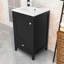 Meuble-lavabo de salle de bain avec lavabo en céramique, armoire à porte à fermeture douce, support de rangement et tiroir-1945868237