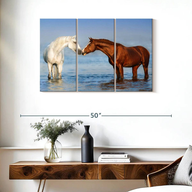 Beach Horses, 24" H x 38" W