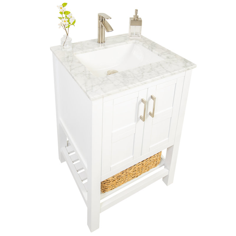 Ensemble de meuble-lavabo simple 24 po Goodloe, Blanc