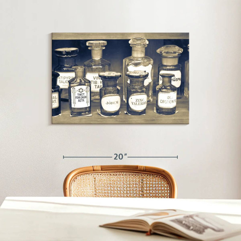 Reproduction d'art sur toile, "Vintage", H 16 po x l 24 po x P 1,25 po