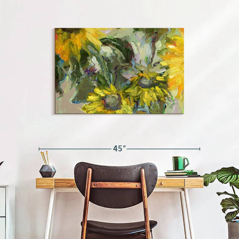 Harnek tournesols grunge, H 24 po x l 36 po