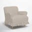 Elle Ruffle Slipcover Armchair-705559998