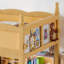 Lit mezzanine avec garde-corps, lit mezzanine bas en bois massif avec échelles et tablette à côté, forme chic et conception à profil bas-1172690133-1172690134