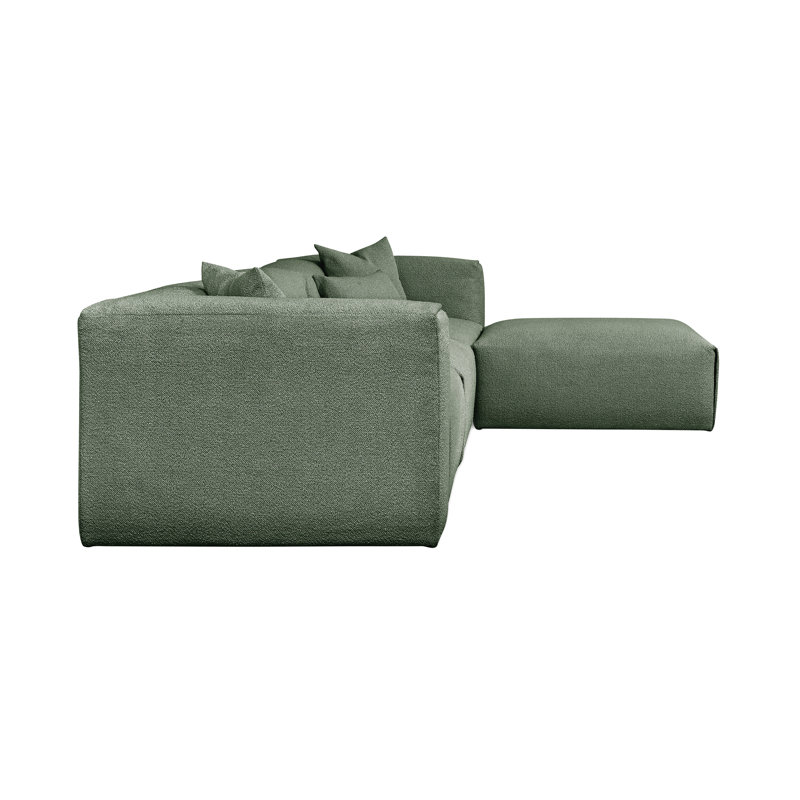Nest Modular 4-PC Sectional, Pine Boucle