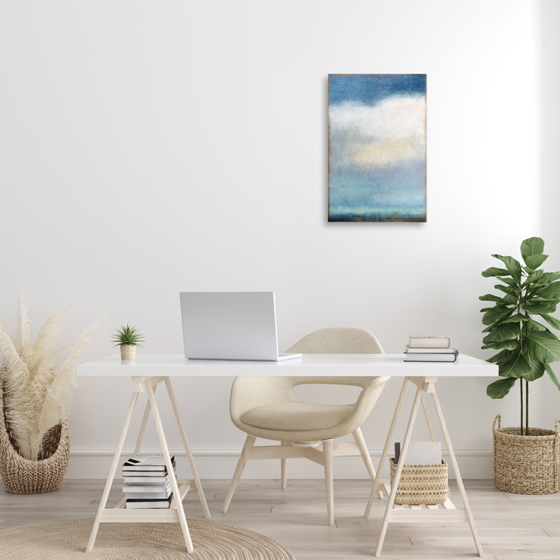 «Rustic Clouds Landscape», art mural par Suzanne Nicoll, H 24 po x l 16 po