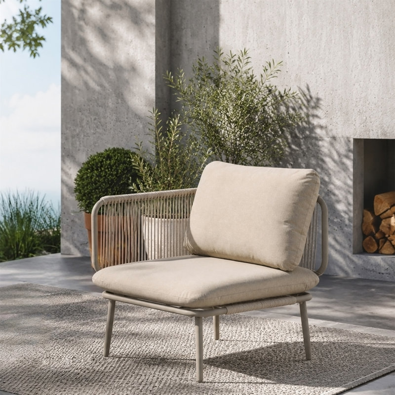 Fauteuil club d'extérieur moderne