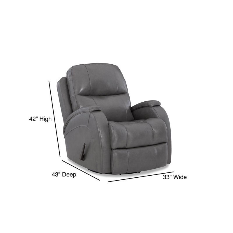 Fauteuil inclinable et pivotant Carlitha, Gris